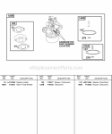 Carburetor Diagram and Parts List for 247437-0111-B1  Briggs and Stratton Engine